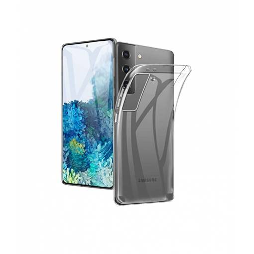 Foto - Silikónový kryt pre Samsung Galaxy S21 - Priehľadný